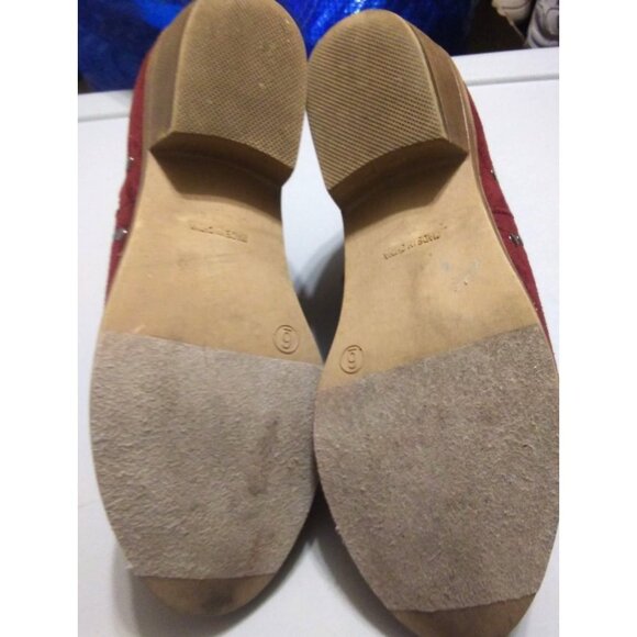 TC women's size 6 burgundy pull on ankle booties shoe - Picture 7 of 9